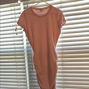 Pink Short Sleeve Dress